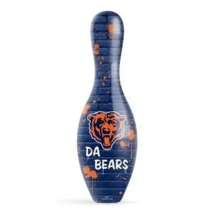 OTB NFL Chicago Bears Graffiti Wall Bowling Pin front view