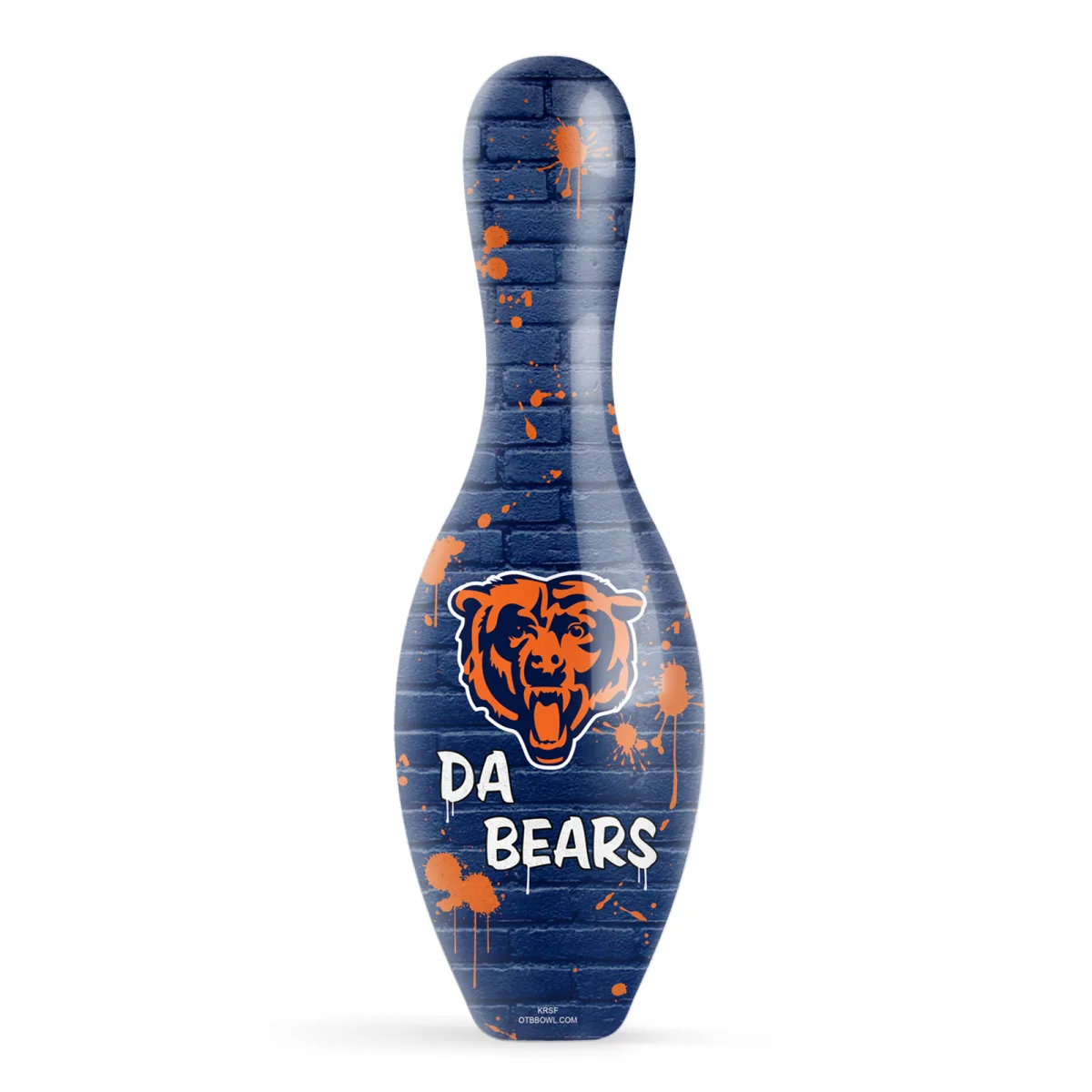 OTB NFL Chicago Bears Graffiti Wall Bowling Pin