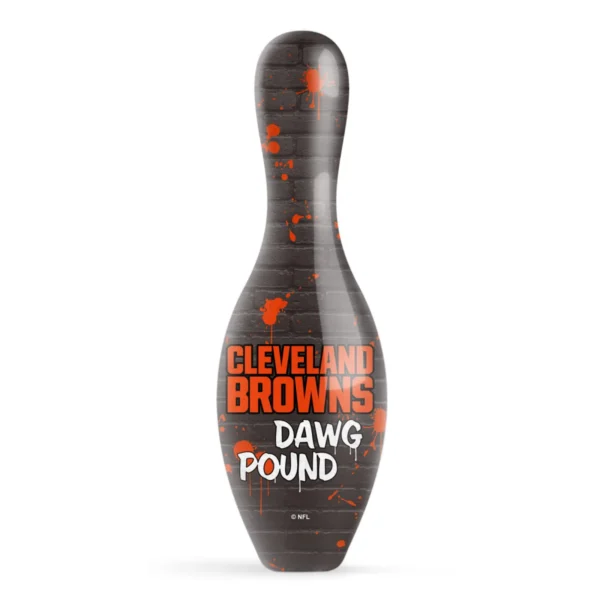 OTB NFL Cleveland Browns Graffiti Wall Bowling Pin back view