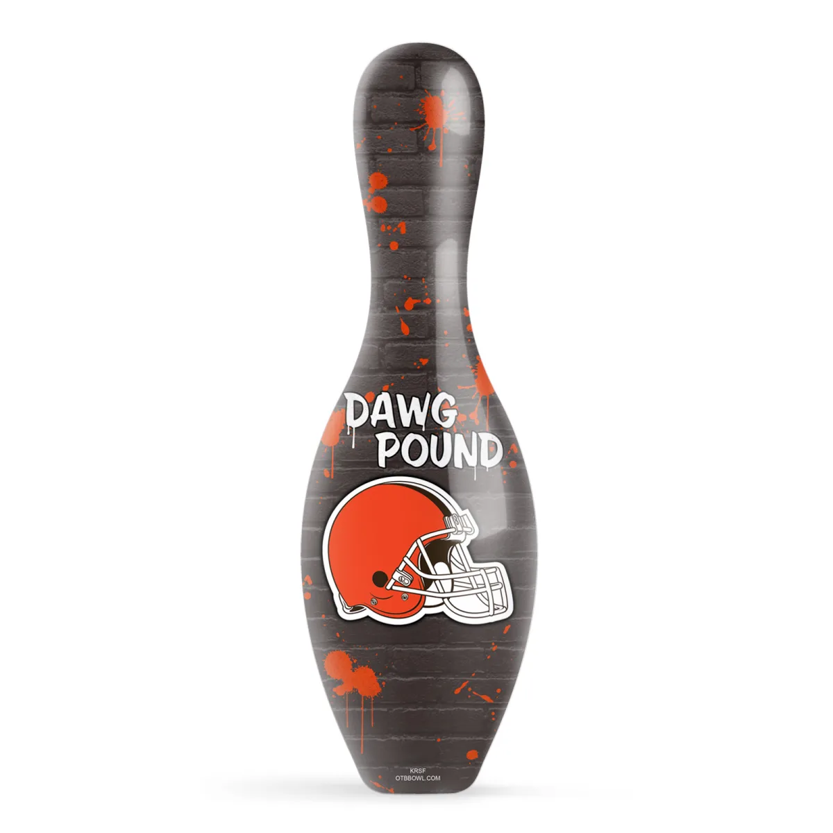 OTB NFL Cleveland Browns Graffiti Wall Bowling Pin