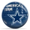 OTB NFL Dallas Cowboys Graffiti Wall Bowling Ball front view