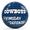OTB NFL Dallas Cowboys Graffiti Wall Bowling Ball back view