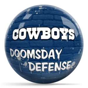 OTB NFL Dallas Cowboys Graffiti Wall Bowling Ball back view
