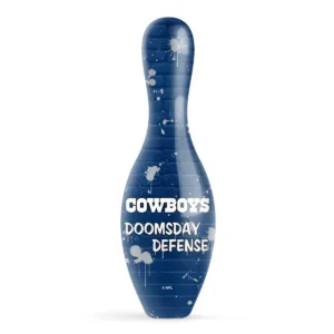 OTB NFL Dallas Cowboys Graffiti Wall Bowling Pin back view