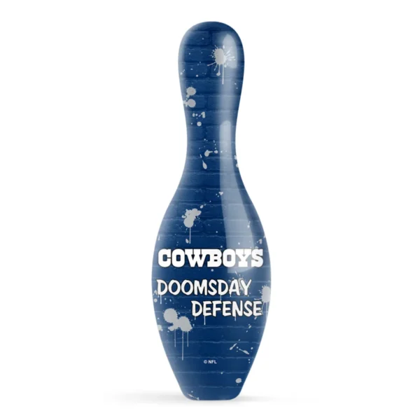 OTB NFL Dallas Cowboys Graffiti Wall Bowling Pin back view