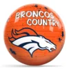 OTB NFL Denver Broncos Graffiti Wall Bowling Ball front view