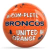 OTB NFL Denver Broncos Graffiti Wall Bowling Ball back view