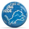 OTB NFL Detroit Lions Graffiti Wall Bowling Ball front view