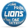 OTB NFL Detroit Lions Graffiti Wall Bowling Ball back view