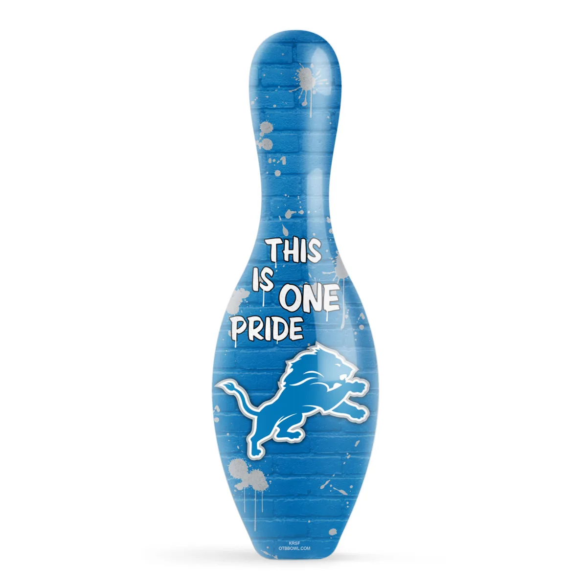 OTB NFL Detroit Lions Graffiti Wall Bowling Pin