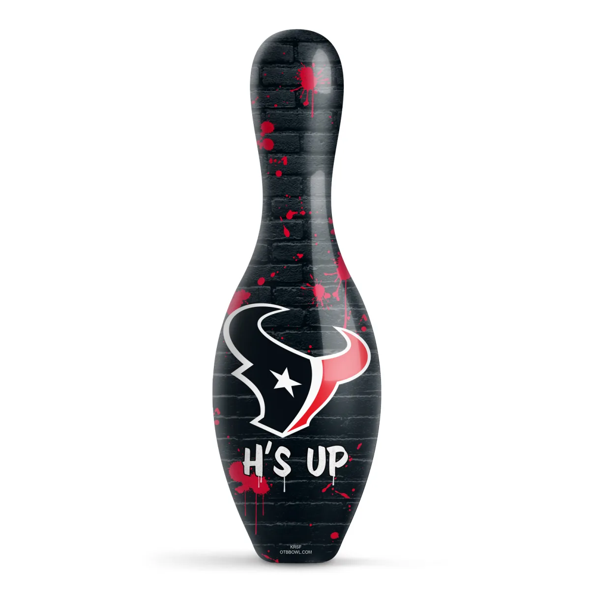 OTB NFL Houston Texans Graffiti Wall Bowling Pin