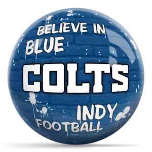 OTB NFL Indianapolis Colts Graffiti Wall Bowling Ball back view