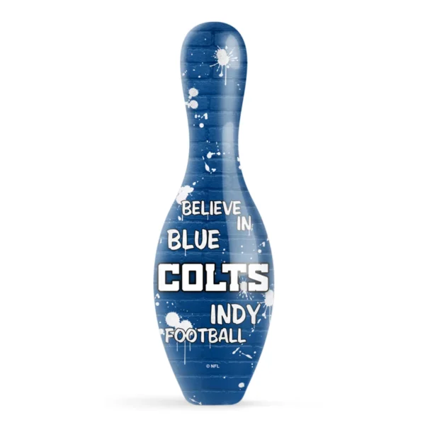 OTB NFL Indianapolis Colts Graffiti Wall Bowling Pin back view