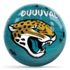 OTB NFL Jacksonville Jaguars Graffiti Wall Bowling Ball front view
