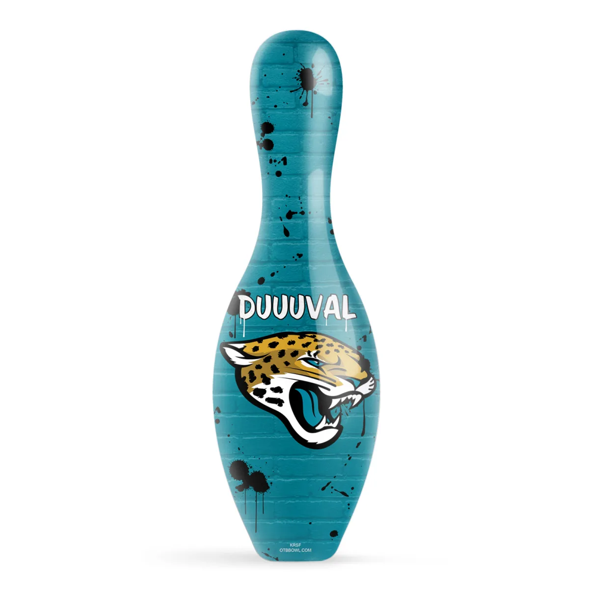 OTB NFL Jacksonville Jaguars Graffiti Wall Bowling Pin