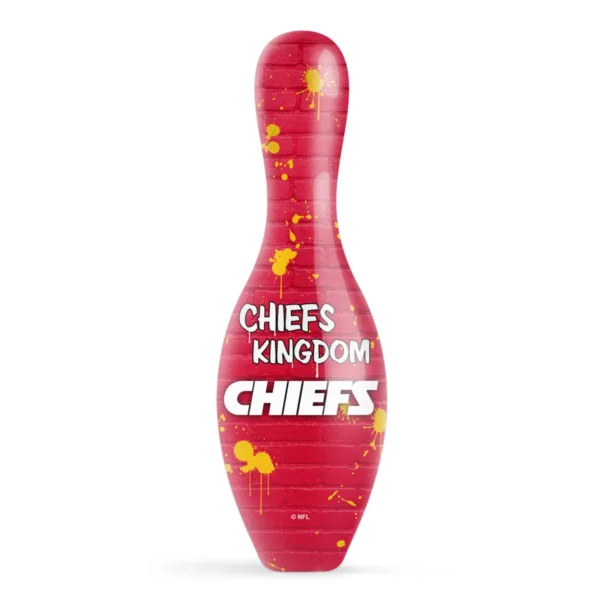 OTB NFL Kansas City Chiefs Graffiti Wall Bowling Pin back view