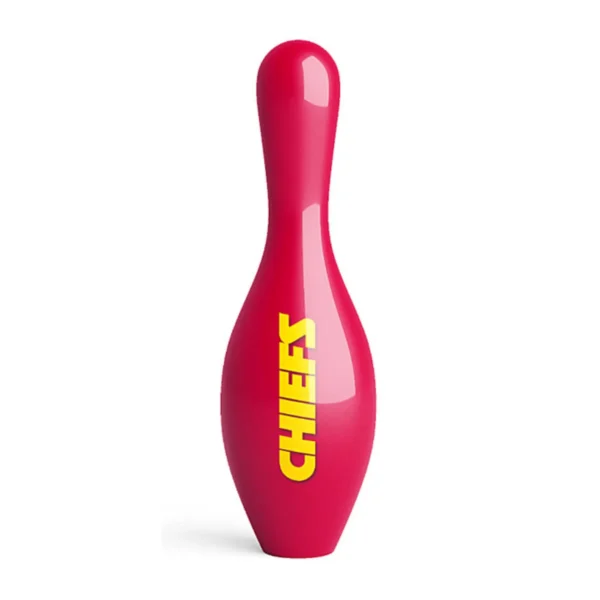 OTB NFL Kansas City Chiefs Team Logo Bowling Pin back view