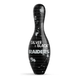 OTB NFL Las Vegas Raiders Graffiti Wall Bowling Pin back view