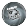 OTB NFL Las Vegas Raiders Helmet Swirl Bowling Ball back view