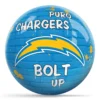 OTB NFL Los Angeles Chargers Graffiti Wall Bowling Ball front view