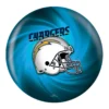 OTB NFL Los Angeles Chargers Helmet Swirl Bowling Ball back view