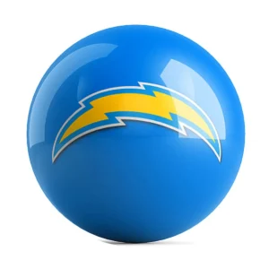 OTB NFL Los Angeles Chargers Team Logo Bowling Ball front view