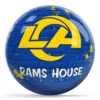 OTB NFL Los Angeles Rams Graffiti Wall Bowling Ball front view