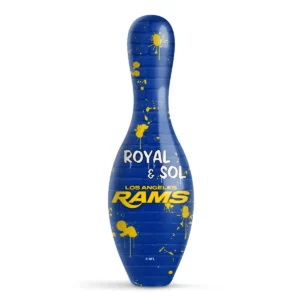OTB NFL Los Angeles Rams Graffiti Wall Bowling Pin back view