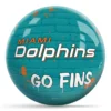 OTB NFL Miami Dolphins Graffiti Wall Bowling Ball back view