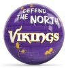 OTB NFL Minnesota Vikings Graffiti Wall Bowling Ball back view