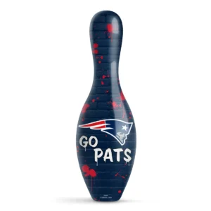 OTB NFL New England Patriots Graffiti Wall Bowling Pin front view