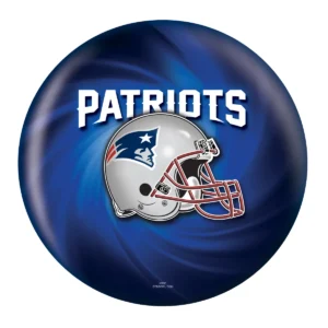 OTB NFL New England Patriots Helmet Swirl Bowling Ball back view