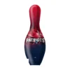 OTB NFL New England Patriots On Fire Bowling Pin back view