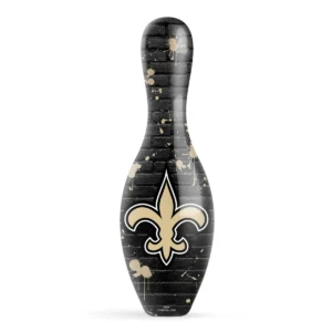 OTB NFL New Orleans Saints Graffiti Wall Bowling Pin front view
