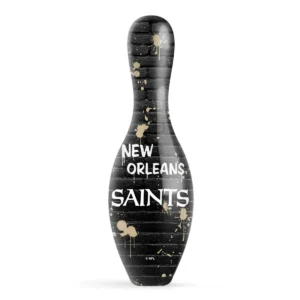OTB NFL New Orleans Saints Graffiti Wall Bowling Pin back view