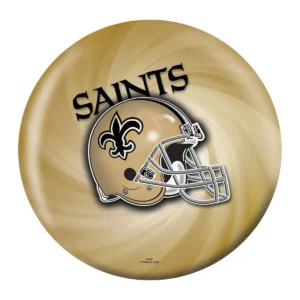 OTB NFL New Orleans Saints Helmet Swirl Bowling Ball back view