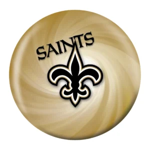 OTB NFL New Orleans Saints Helmet Swirl Bowling Ball front view