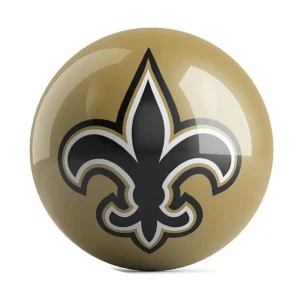 OTB NFL New Orleans Saints Team Logo Bowling Ball back view