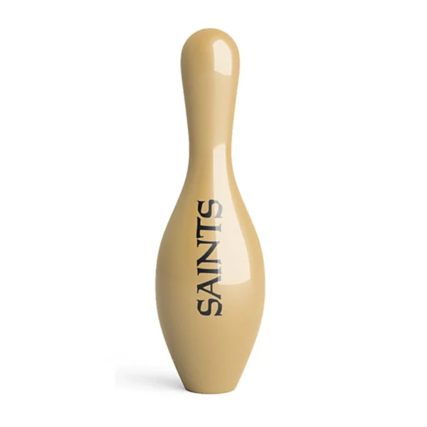 OTB NFL New Orleans Saints Team Logo Bowling Pin back view