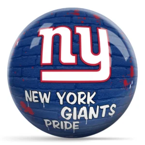 OTB NFL New York Giants Graffiti Wall Bowling Ball front view