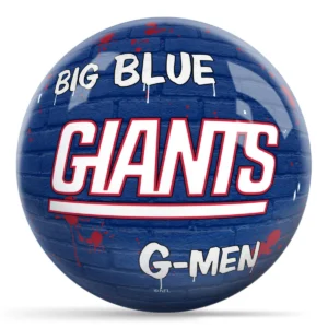 OTB NFL New York Giants Graffiti Wall Bowling Ball back view