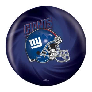 OTB NFL New York Giants Helmet Swirl Bowling Ball back view