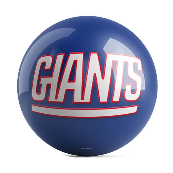 OTB NFL New York Giants Team Logo Bowling Ball back view