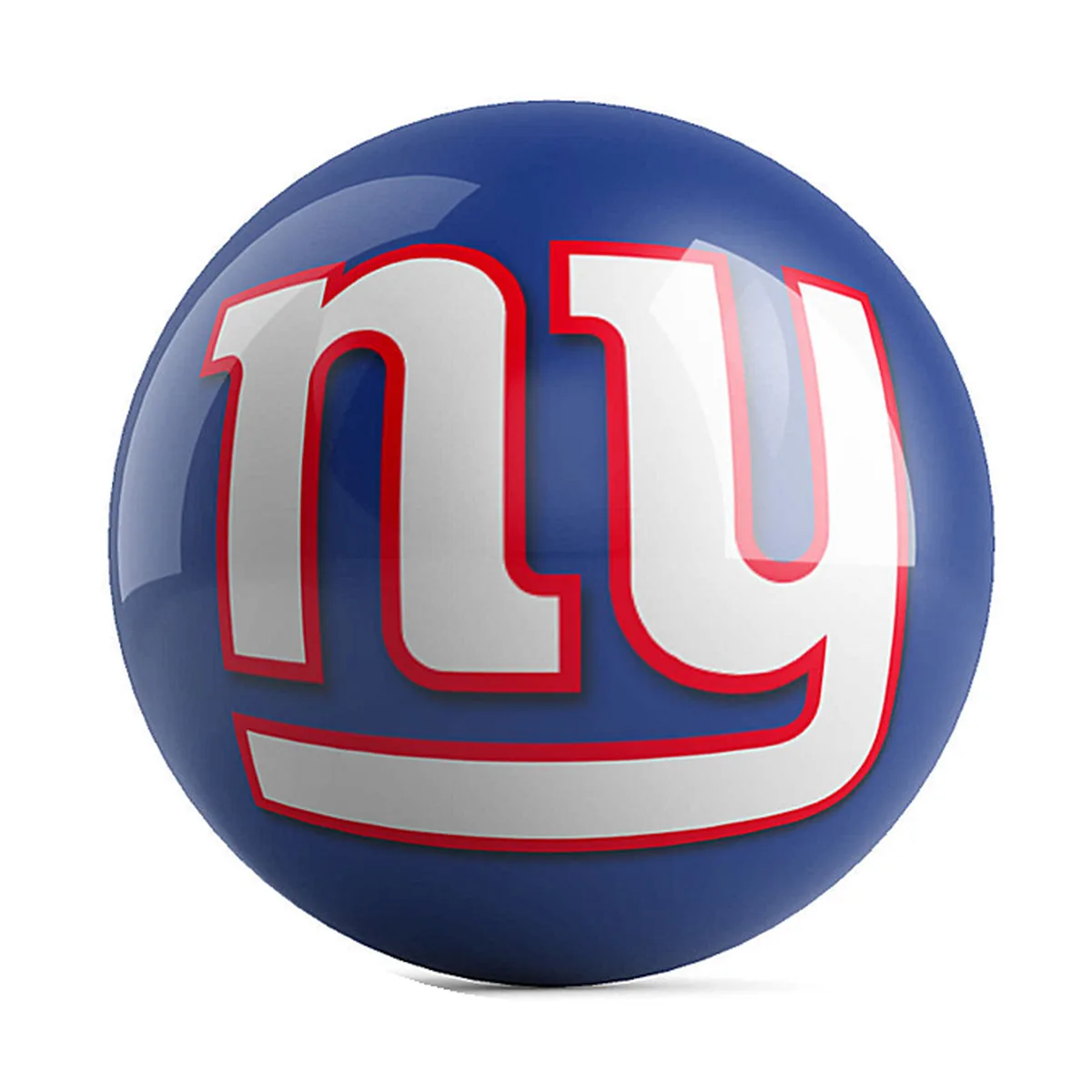 OTB NFL New York Giants Team Logo Bowling Ball front view
