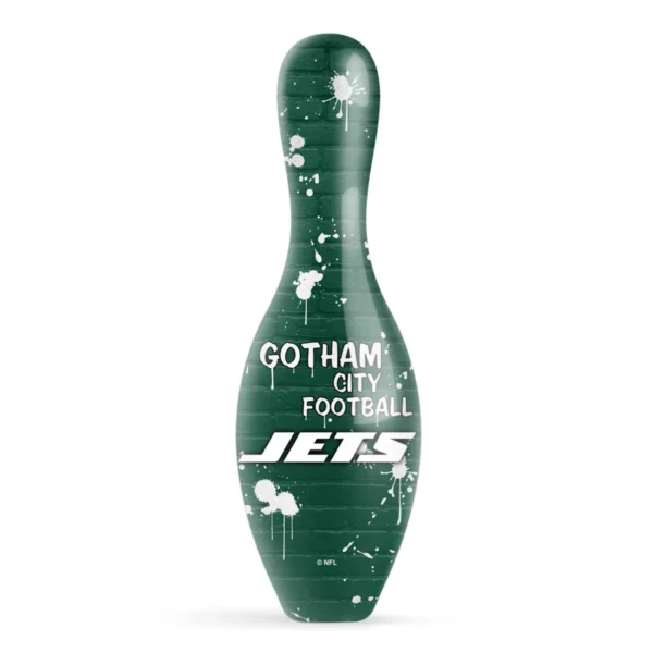 OTB NFL New York Jets Graffiti Wall Bowling Pin back view