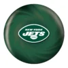 OTB NFL New York Jets Helmet Swirl Bowling Ball front view