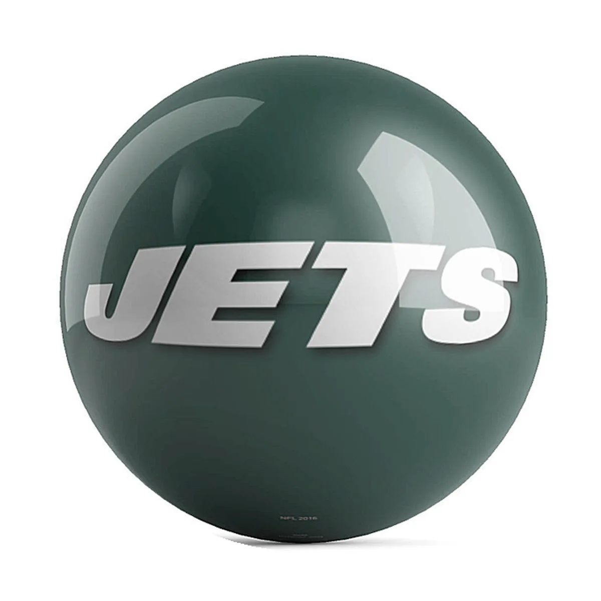 OTB NFL New York Jets Team Logo Bowling Ball front view