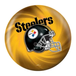 OTB NFL Pittsburgh Steelers Helmet Swirl Bowling Ball back view