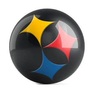 OTB NFL Pittsburgh Steelers Team Logo Bowling Ball back view