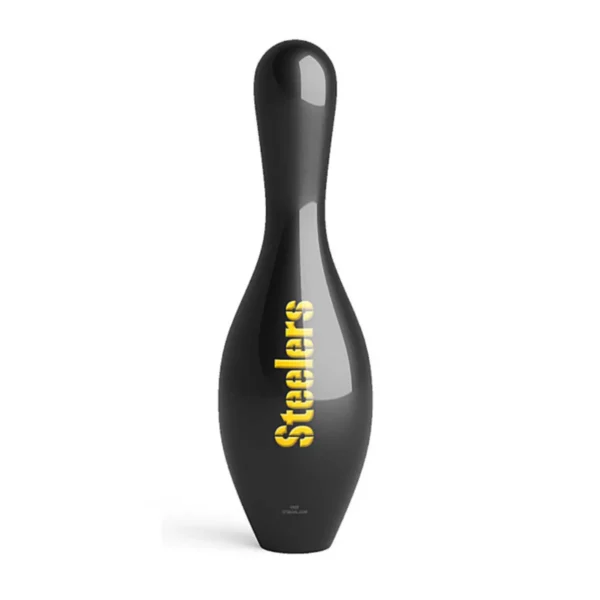OTB NFL Pittsburgh Steelers Team Logo Bowling Pin back view
